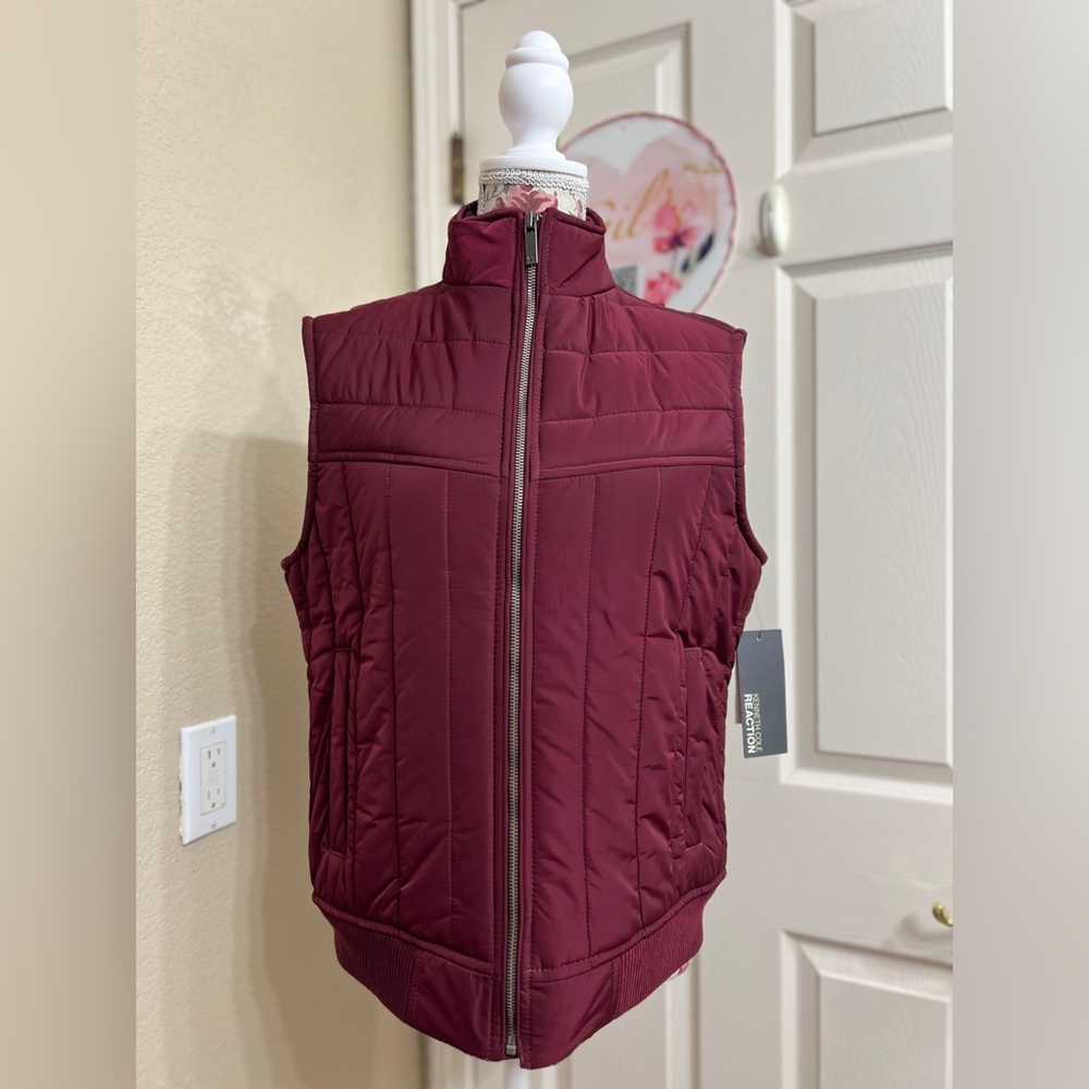 Kenneth Cole Reaction Aubergine Quilted Vest
